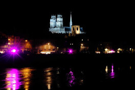 Orléans depuis les bords de Loire