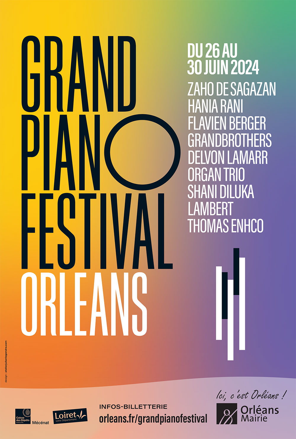 Affiche du Grand PianO Festival 