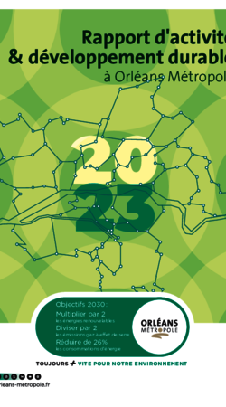 Rapport d'activité & développement durable 2023 à Orléans Métropole