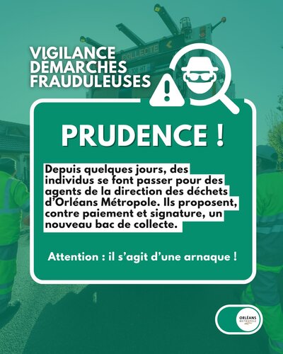 🚨 Démarchage frauduleux