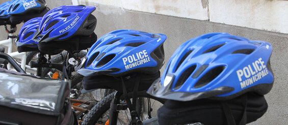 police municipale à vélo