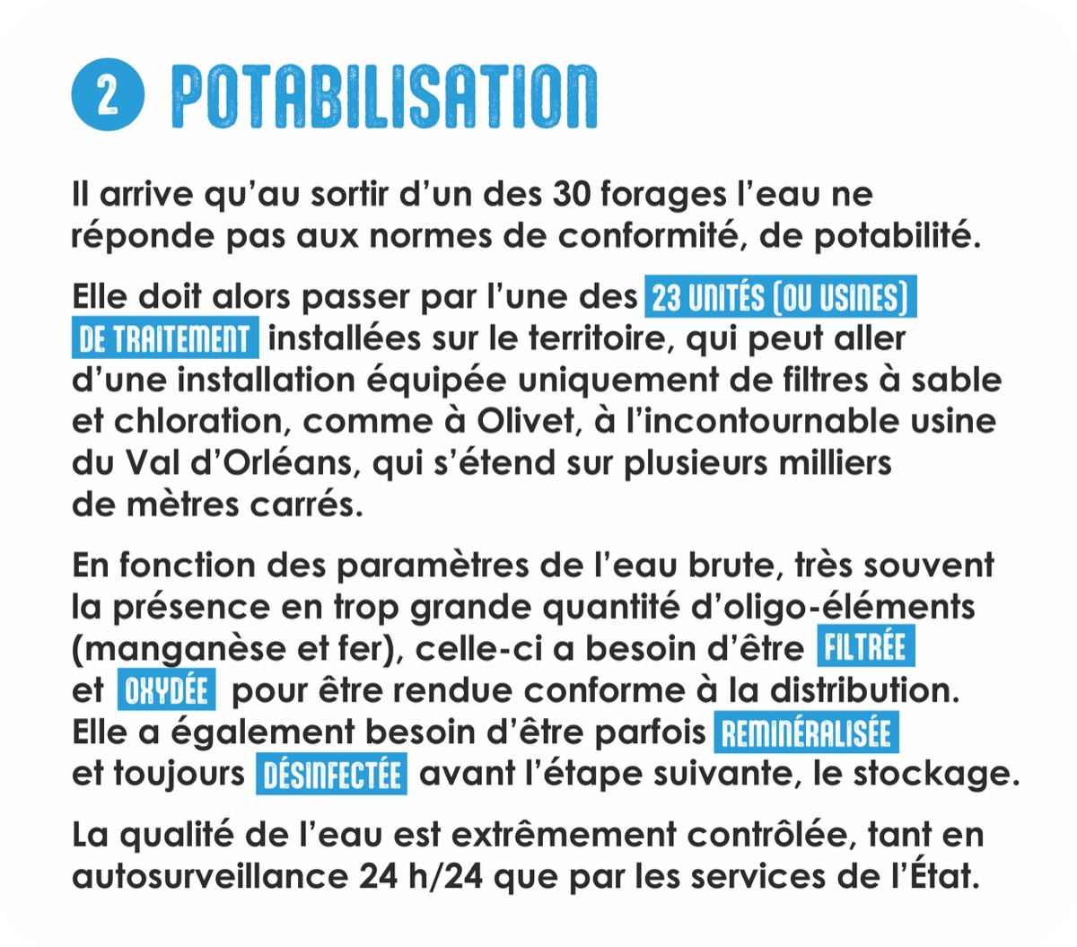 Étape 2 – Potabilisation