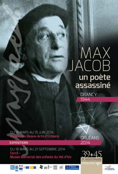 affiche exposition « Max Jacob, un poète assassiné